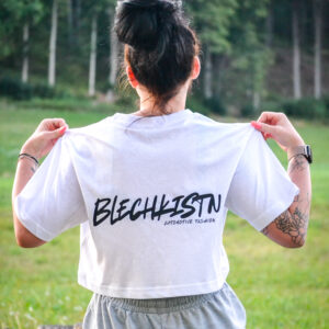 Blechkistn Cropped Basic Tee WHITE